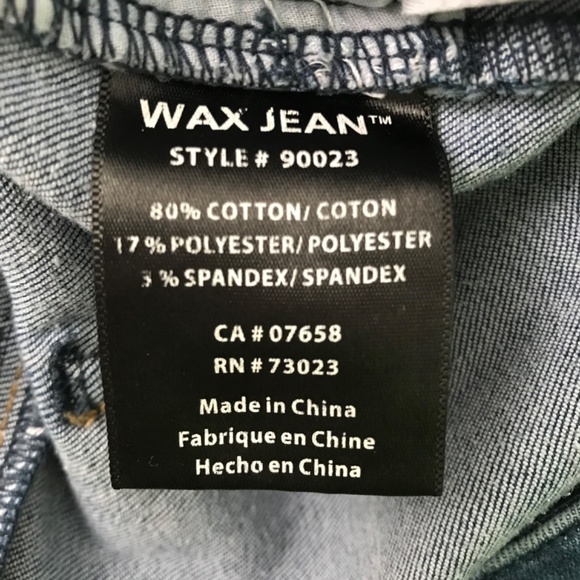 Y2K WAX JEAN Denim Jeans Skinny Ankle Size 6 Fit Deep Blue - Picture 12 of 12